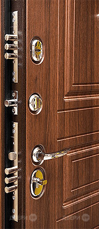 Входная металлическая Дверь Сударь МД-25 Орех бренди в Реутове