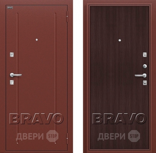 Входная металлическая Дверь Bravo Оптим Норма Wenge Veralinga в Реутове