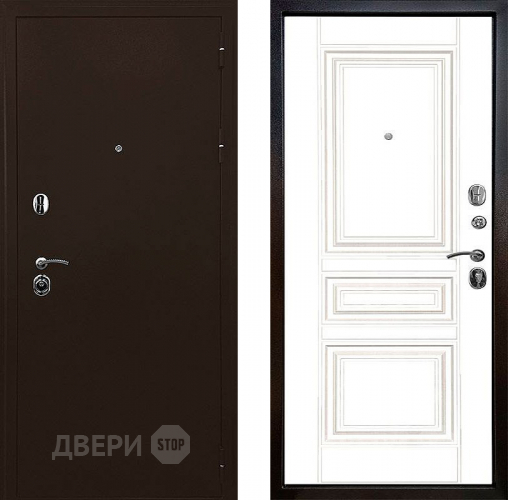 Входная металлическая Дверь Ратибор Рим 3К Белый матовый в Реутове