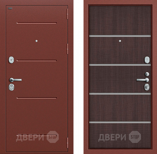 Входная металлическая Дверь Groff Т2-204 Wenge Crosscut в Реутове