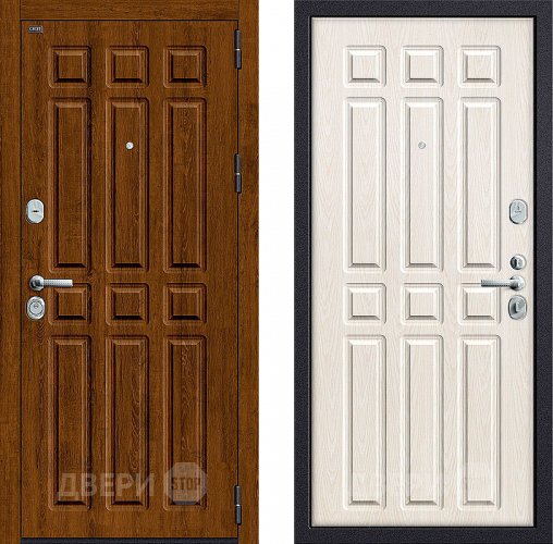 Входная металлическая Дверь Groff P3-315 Французский Дуб/Беленый Дуб в Реутове