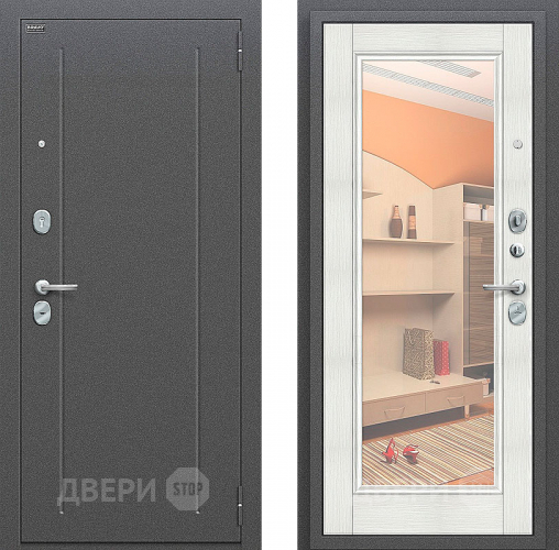 Входная металлическая Дверь Bravo Оптим Флэш Bianco Veralinga в Реутове