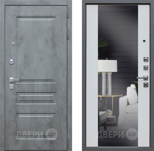 Входная металлическая Дверь АСД Лира с зеркалом  в Реутове