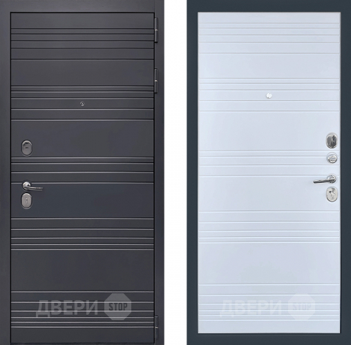 Входная металлическая Дверь Престиж Лига Белый матовый в Реутове