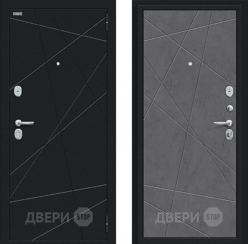 Входная металлическая Дверь Bravo Граффити-5 Букле черное/Slate Art в Реутове