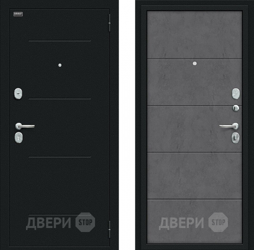 Входная металлическая Дверь Bravo Граффити-1 Букле черное/Slate Art в Реутове