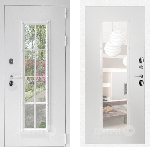 Входная металлическая Дверь Дверной Континент Тичино Белая в Реутове