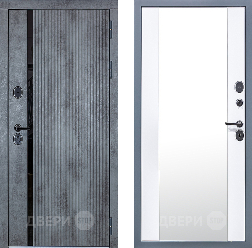 Входная металлическая Дверь Сударь МХ-46 Бетон Зеркало в Реутове