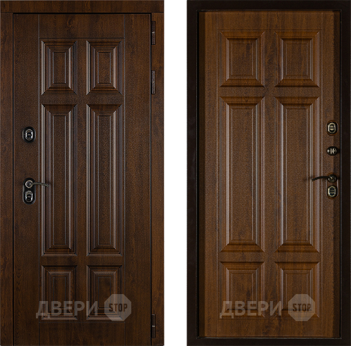 Дверь Заводская Урал ПП Лайт 3К Грецкий Орех (с терморазрывом) в Реутове