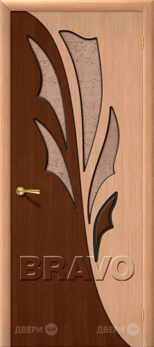 Межкомнатная дверь со стеклом Дуэт (Дуб) в Реутове