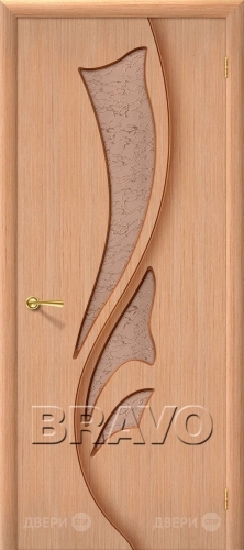 Межкомнатная дверь со стеклом Эксклюзив (Дуб) в Реутове