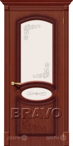 Межкомнатная дверь со стеклом Азалия (Макоре) в Реутове