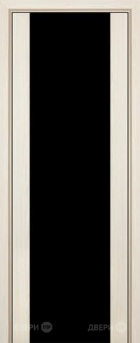 Межкомнатная дверь ProfilDoors 8X эш вайт мелинга (черный триплекс) в Реутове