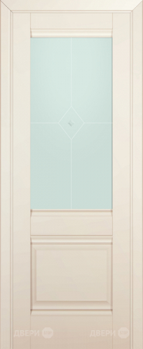 Межкомнатная дверь ProfilDoors 2U магнолия-сатинат (матовое) в Реутове