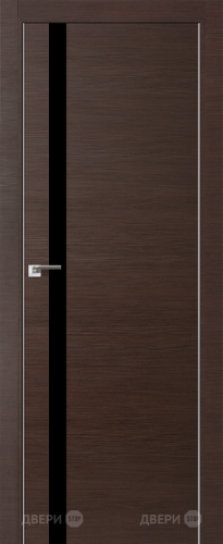 Межкомнатная дверь ProfilDoors 6Z венге кроскут (черный лак) в Реутове