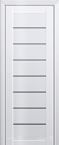 Межкомнатная дверь ProfilDoors 71L белый люкс (графит) в Реутове