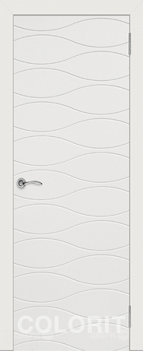 Межкомнатная дверь Граффити 3 ПГ белая эмаль в Реутове