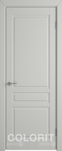 Межкомнатная дверь К2 ПГ светло-серая эмаль в Реутове