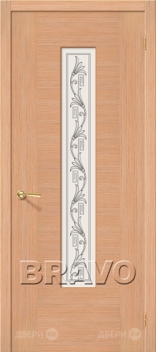 Межкомнатная дверь со стеклом Рондо (Дуб) в Реутове