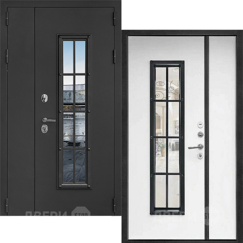 Входная металлическая Дверь Дверной Континент Тичино Двустворчатая Серая в Реутове