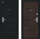 Входная металлическая Дверь Bravo Райт Букле черное/Wenge Veralinga в Реутове