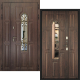 Входная металлическая Дверь Дверной Континент Лион Двустворчатая Темный орех в Реутове