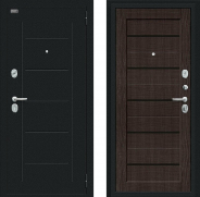 Дверь Bravo Борн Букле черное/Wenge Veralinga