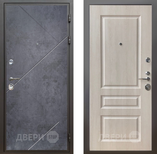 Дверь Шелтер (SHELTER) Комфорт Бетон урбан индиго 3 Дуб филадельфия крем в Реутове