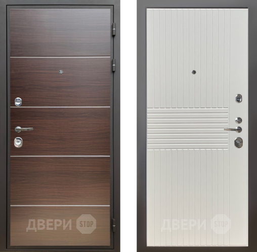 Входная металлическая Дверь Шелтер (SHELTER) Комфорт Венге структурный горизонт 10 Силк Сноу в Реутове