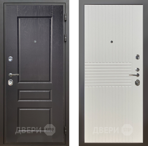 Входная металлическая Дверь Шелтер (SHELTER) Комфорт Дуб английский 10 Силк Сноу в Реутове