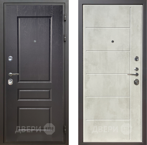 Входная металлическая Дверь Шелтер (SHELTER) Комфорт Дуб английский 11 Бетон крем в Реутове