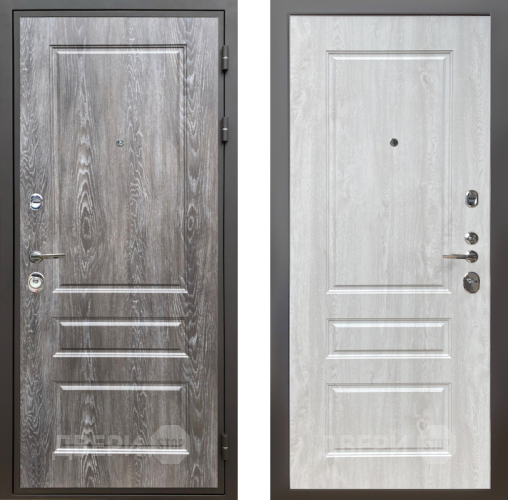 Входная металлическая Дверь Шелтер (SHELTER) Комфорт Дуб шале серебро 2 Сосна белая в Реутове