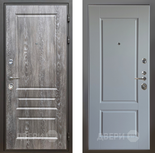 Входная металлическая Дверь Шелтер (SHELTER) Комфорт Дуб шале серебро 6 Силк Маус в Реутове