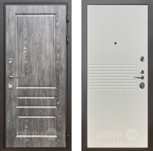 Входная металлическая Дверь Шелтер (SHELTER) Комфорт Дуб шале серебро 10 Силк Сноу в Реутове