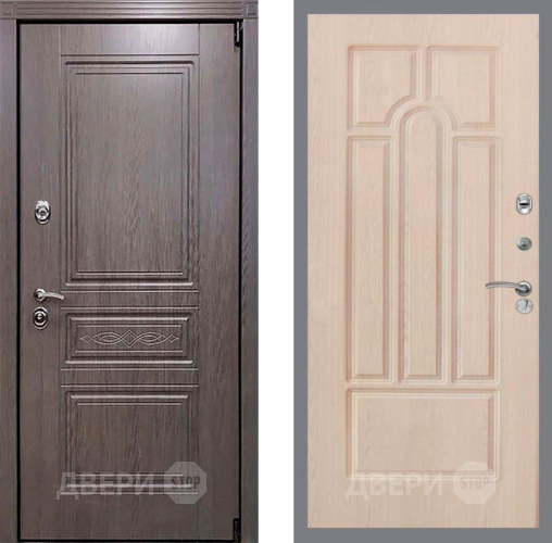 Входная металлическая Дверь Рекс (REX) Пренмиум-S FL-58 Беленый дуб в Реутове