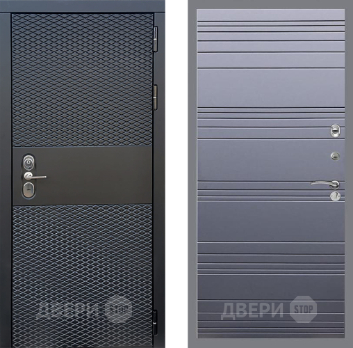 Входная металлическая Дверь Стоп БЛЭК CISA Лайн Силк титан в Реутове