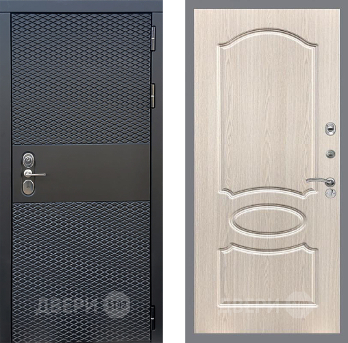 Входная металлическая Дверь Стоп БЛЭК CISA ФЛ-128 Беленый дуб в Реутове