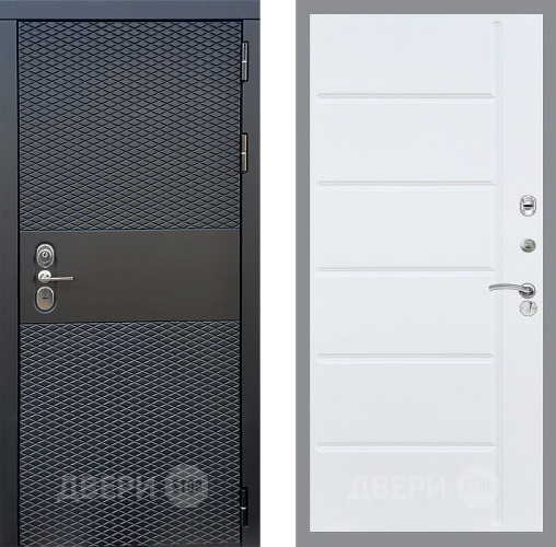 Входная металлическая Дверь Стоп БЛЭК CISA ФЛ-102 Белый ясень в Реутове