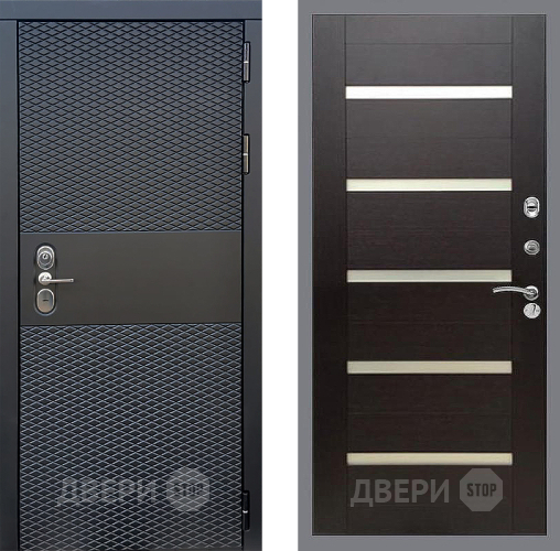 Входная металлическая Дверь Стоп БЛЭК CISA СБ-14 венге поперечный в Реутове