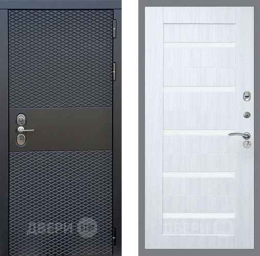 Входная металлическая Дверь Стоп БЛЭК CISA СБ-14 Сандал белый в Реутове