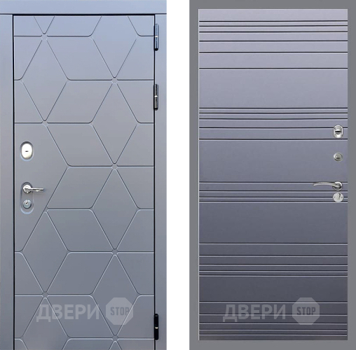 Дверь Стоп КОСМО Лайн Силк титан в Реутове