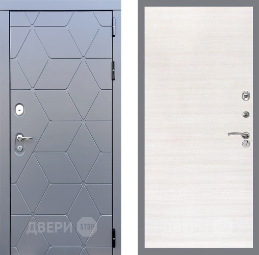 Входная металлическая Дверь Стоп КОСМО Гладкая Акация светлая в Реутове