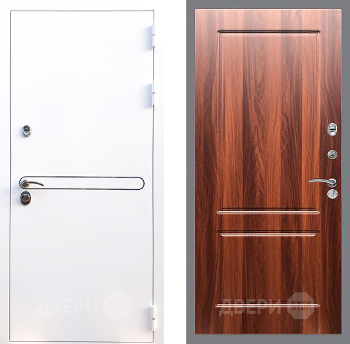 Входная металлическая Дверь Стоп Лайн Вайт ФЛ-117 Итальянский орех в Реутове