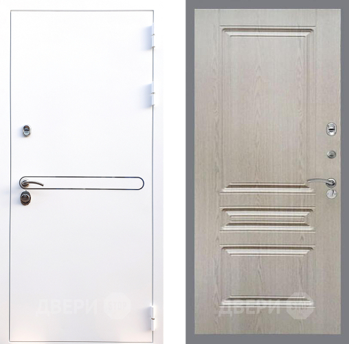 Входная металлическая Дверь Стоп Лайн Вайт ФЛ-243 Беленый дуб в Реутове