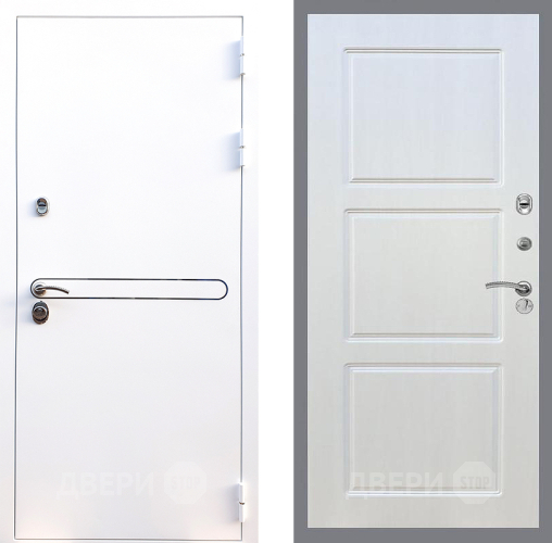 Входная металлическая Дверь Стоп Лайн Вайт ФЛ-3 Лиственница беж в Реутове