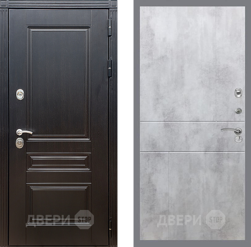 Входная металлическая Дверь Стоп МЕГАПОЛИС ФЛ-290 Бетон светлый в Реутове