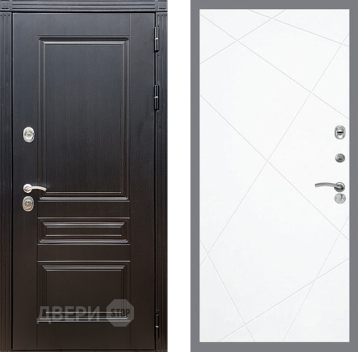 Входная металлическая Дверь Стоп МЕГАПОЛИС ФЛ-291 Силк Сноу в Реутове