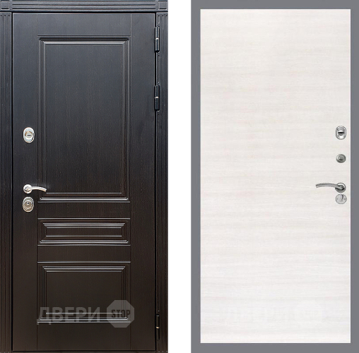 Входная металлическая Дверь Стоп МЕГАПОЛИС Гладкая Акация светлая в Реутове