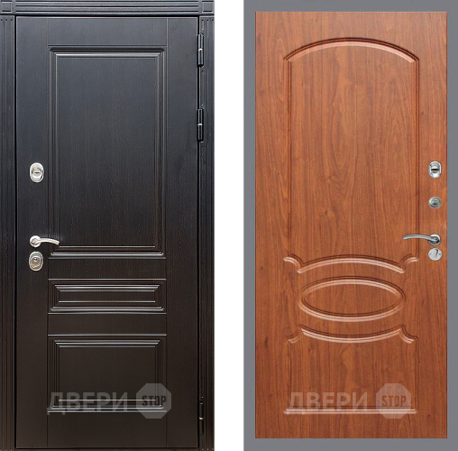 Входная металлическая Дверь Стоп МЕГАПОЛИС ФЛ-128 Береза мореная в Реутове