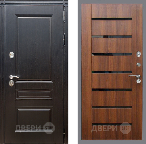 Входная металлическая Дверь Стоп МЕГАПОЛИС СБ-14 Орех бренди в Реутове